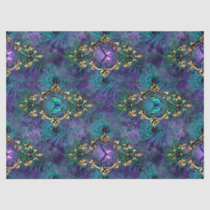 Framed Butterflies en Peacock Feathers Ontvlekken Tissuepapier