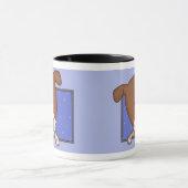 Framed Cartoon German Shorthaired Pointer Mok (Midden)