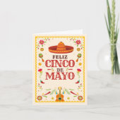 Framed Cinco de Mayo Mexican Feestdagen Kaart (Voorkant)