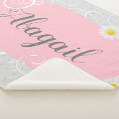 Framed Daisies en Polka Dots Sherpa Deken (3/4)