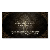 -Framed Damask Hair Salon Visitekaartje Magneet (Voorkant)