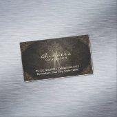 -Framed Damask Hair Salon Visitekaartje Magneet (Voorbeeld)