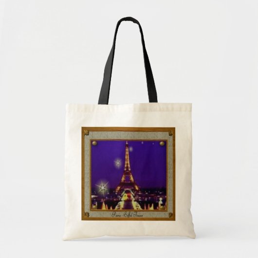 Framed Eiffeltoren Tote Bag (Voorkant)
