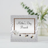 Framed Elegance Moederdag Brunch Kaart (Staand voorkant)