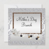 Framed Elegance Moederdag Brunch Kaart (Voorkant)