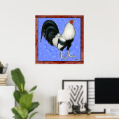 Framed Gamecock Poster (Thuiskantoor)