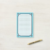 Framed Lines Post-it® notes (Op bureau)