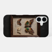 Framed Moth Specimen Dark Academia Case iPhone 16 Hoesje (Achterkant horizontaal)