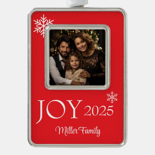 Framed Photo  Verzilverd Omlijst Ornament (Voorkant)