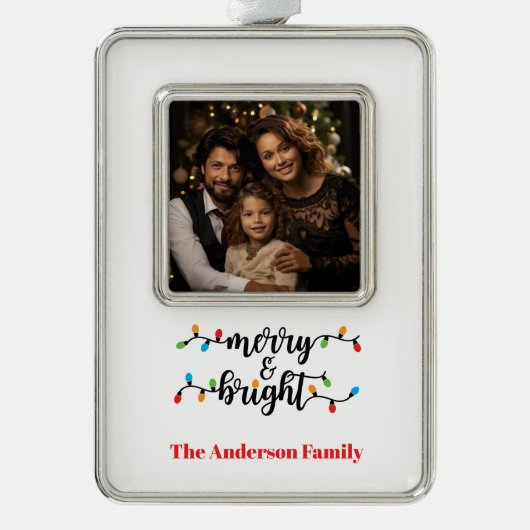 Framed Photo Verzilverd Omlijst Ornament (Voorkant)