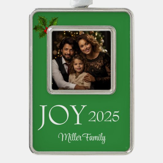 Framed Photo Verzilverd Omlijst Ornament (Voorkant)