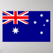 Framed print met vlag van Australië (Voorkant)