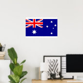 Framed print met vlag van Australië (Thuiskantoor)