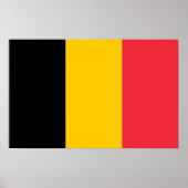 Framed print met vlag van België (Voorkant)