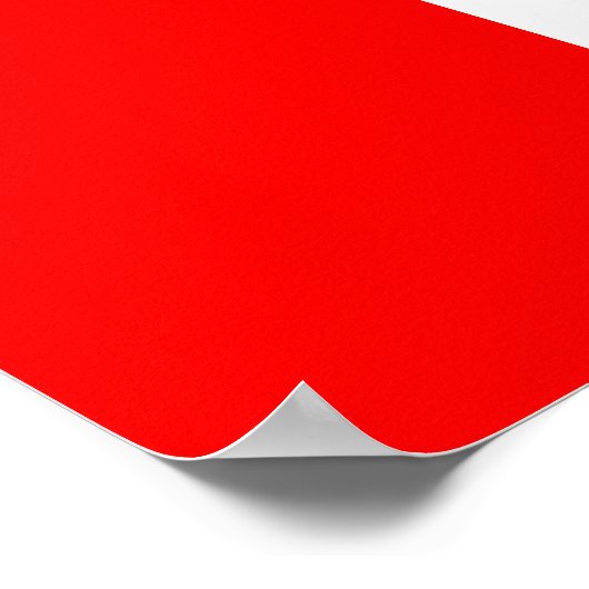 Framed print met vlag van Canada (Hoek)