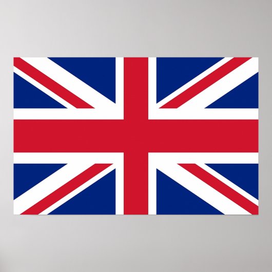 Framed print met vlag van het Verenigd Koninkrijk (Voorkant)