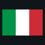 Framed print met vlag van Italië<br><div class="desc">Elegant bedrukt met vlag van Italië.</div>
