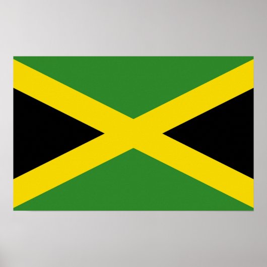 Framed print met vlag van Jamaica (Voorkant)