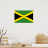 Framed print met vlag van Jamaica (Keuken)