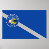 Framed print met vlag van Las Vegas, VS (Voorkant)