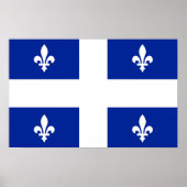 Framed print met vlag van Quebec, Canada (Voorkant)