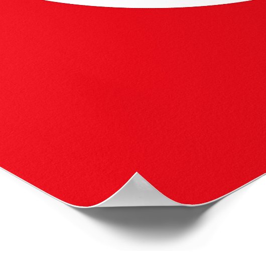 Framed print met vlag van Turkije (Hoek)