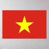 Framed print met vlag van Vietnam (Voorkant)