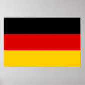 Framed print with Flag of Germany (Voorkant)