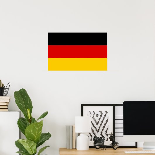 Framed print with Flag of Germany (Thuiskantoor)