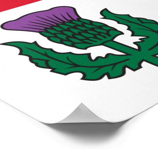 Framed print with Flag of Montreal, Canada (Hoek)