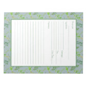 Framed Recipe Page for Green Herb Leaves Multomap Notitieblok (Voorkant)