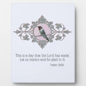 Framed Ruby Throated Hummingbird Fotoplaat (Voorkant)