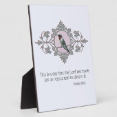 Framed Ruby Throated Hummingbird Fotoplaat (Zijkant)