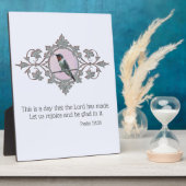 Framed Ruby Throated Hummingbird Fotoplaat (Zijkant)