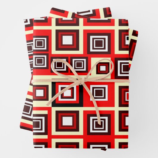 Framed Wrapping Paper Sheets (In situ)