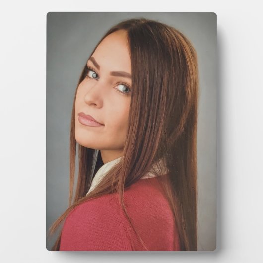 Frameless Custom Photo Tabletop Easel Back Fotoplaat (voorkant)