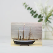 Framemodel, het door Nansen gebruikte schip Briefkaart (Staand voorkant)