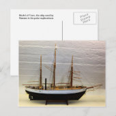 Framemodel, het door Nansen gebruikte schip Briefkaart (Voorkant / Achterkant)