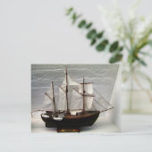 Framemodel, het door Nansen gebruikte schip Briefkaart (Staand voorkant)