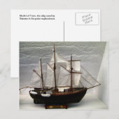 Framemodel, het door Nansen gebruikte schip Briefkaart (Voorkant / Achterkant)