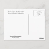 Framemodel, het door Nansen gebruikte schip Briefkaart (Achterkant)