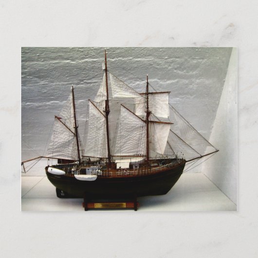 Framemodel, het door Nansen gebruikte schip Briefkaart (Voorkant)