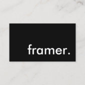 framer. visitekaartje (Voorkant)