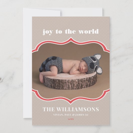 Frameworthy kerstfeestdag feestdagenkaart (Voorkant)