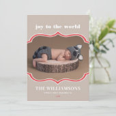 Frameworthy kerstfeestdag feestdagenkaart (Staand voorkant)