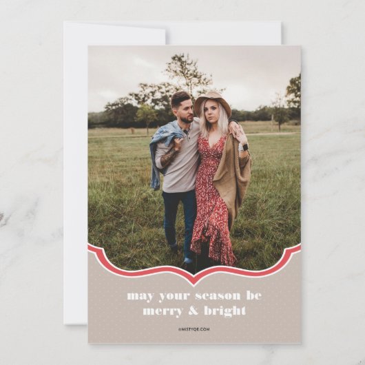 Frameworthy kerstfeestdag feestdagenkaart (Achterkant)