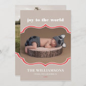 Frameworthy kerstfeestdag feestdagenkaart (Voorkant / Achterkant)