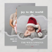 Frameworthy kerstfeestdag feestdagenkaart (Voorkant / Achterkant)