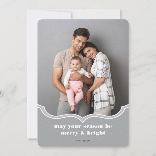 Frameworthy kerstfeestdag feestdagenkaart (Achterkant)