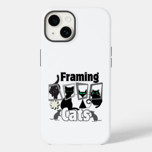 Framing Cats.w Case-Mate iPhone 14 Hoesje